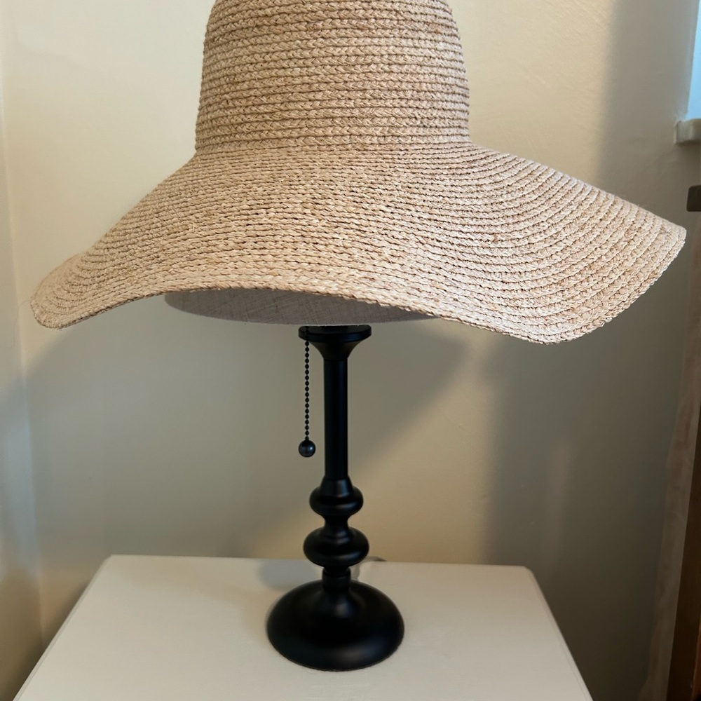Madewell Long Brim Raffia Hat NWT